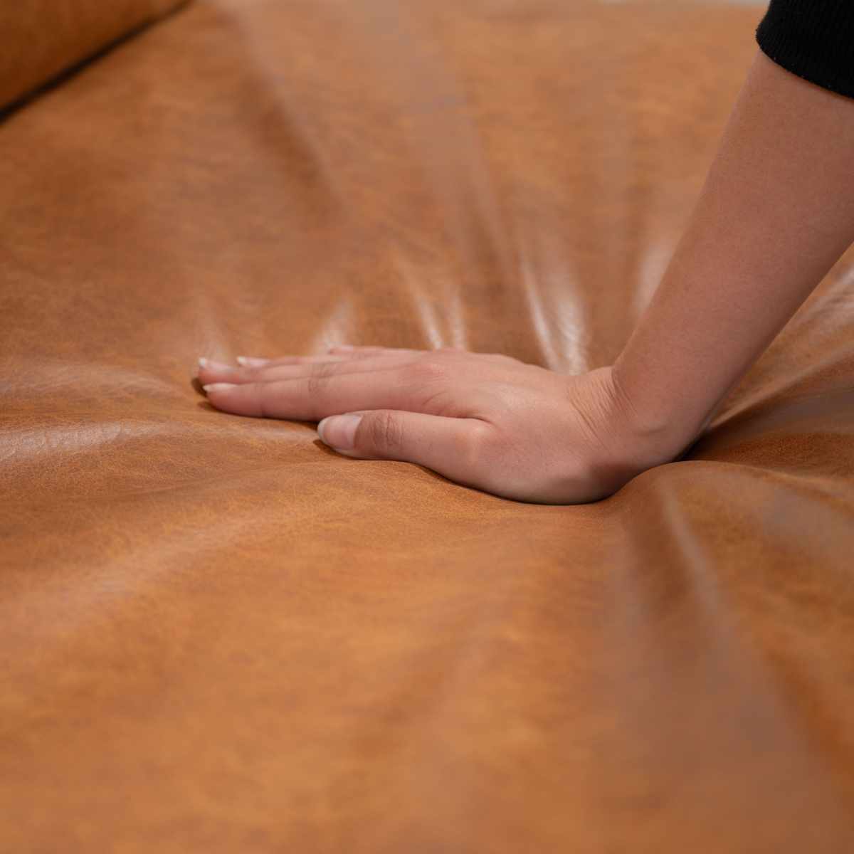 ソファ 3人掛け 幅182cm クロスレザー マートル form ( 開梱設置 リビングソファ sofa 木製 天然木 アイアン ファブリック ダイニングソファ レザー調 座り心地 快適 ソファー アームレス ローバック )