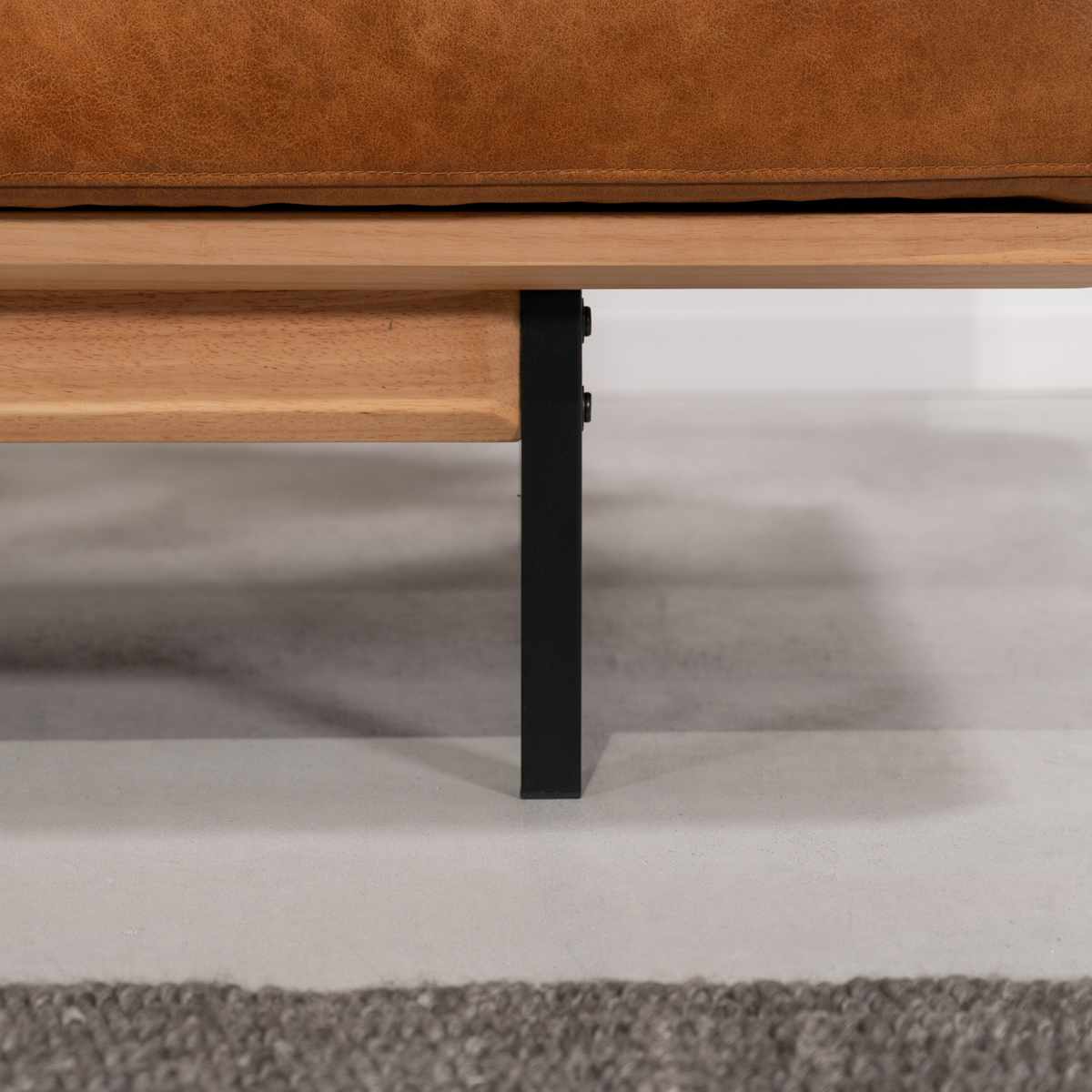 ソファ 3人掛け 幅182cm クロスレザー マートル form ( 開梱設置 リビングソファ sofa 木製 天然木 アイアン ファブリック ダイニングソファ レザー調 座り心地 快適 ソファー アームレス ローバック )