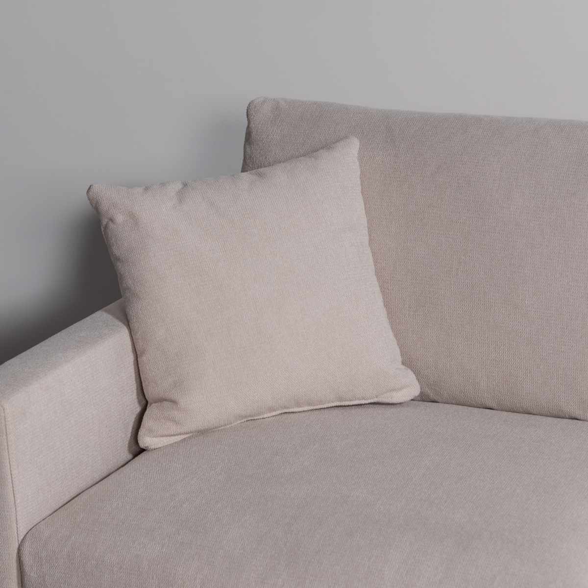 ソファ 3人掛け 幅182cm グルート form ( 開梱設置 リビングソファ sofa 肘掛け クッション付き ファブリック ダイニングソファ 弾力 座り心地 快適 ソファー スチール脚 ) 【グレージュ】 グレージュ