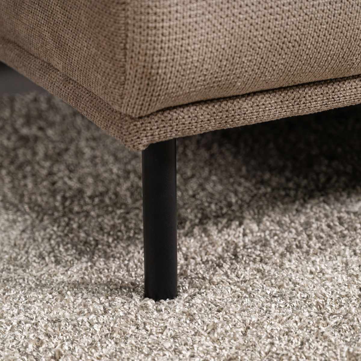 カウチソファ 右カウチ 3人掛け 幅239cm ガルニ form ( 開梱設置 ソファ カウチ リクライニング ヘッドレスト 7段階 リビングソファ sofa 脚 取り外し 肘掛け ポケットコイル ファブリック ローソファ フロアソファ ) 【ベージュ】 ベージュ