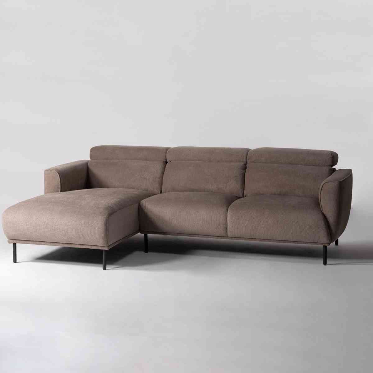 カウチソファ 右カウチ 3人掛け 幅239cm ガルニ form ( 開梱設置 ソファ カウチ リクライニング ヘッドレスト 7段階 リビングソファ sofa 脚 取り外し 肘掛け ポケットコイル ファブリック ローソファ フロアソファ ) 【ベージュ】 ベージュ