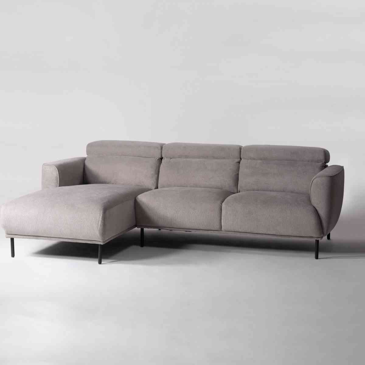 カウチソファ 右カウチ 3人掛け 幅239cm ガルニ form ( 開梱設置 ソファ カウチ リクライニング ヘッドレスト 7段階 リビングソファ sofa 脚 取り外し 肘掛け ポケットコイル ファブリック ローソファ フロアソファ ) 【ベージュ】 ベージュ