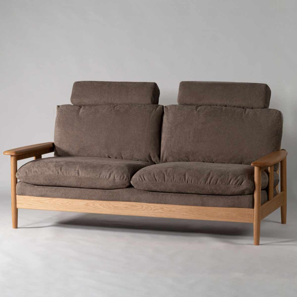 ソファ 3人掛け 幅180cm ソプワート form ( 開梱設置 ヘッドレスト 取り外し リビングソファ sofa 肘掛け 木製 天然木 ウッドフレーム ファブリック ダイニングソファ 弾力 座り心地 快適 ソファー ) 【グレージュ】 グレージュ