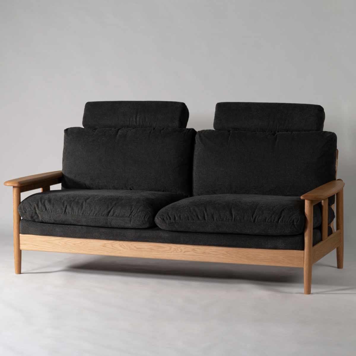 ソファ 3人掛け 幅180cm ソプワート form ( 開梱設置 ヘッドレスト 取り外し リビングソファ sofa 肘掛け 木製 天然木 ウッドフレーム ファブリック ダイニングソファ 弾力 座り心地 快適 ソファー ) 【グレージュ】 グレージュ