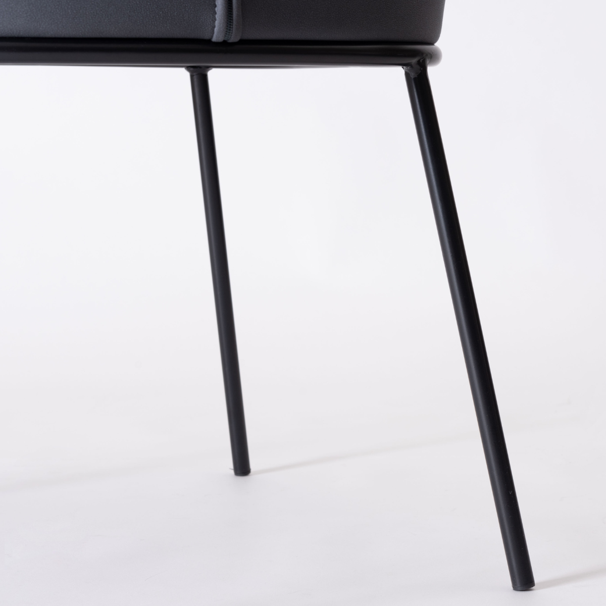 ダイニングチェア 座面高45cm ソレル form ( チェア ダイニング イス 椅子 食卓椅子 ファブリック 肘付き スチール脚 チェアー いす 食卓 リビング ダイニングチェアー リビングチェア ) 【ライトグレー】 ライトグレー