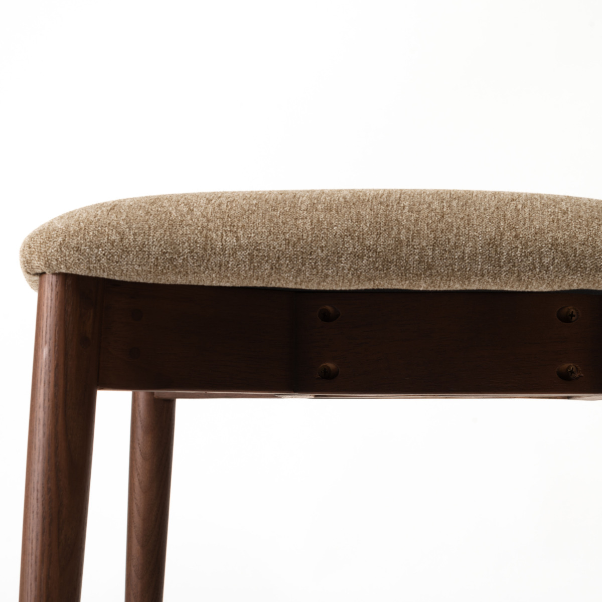 ダイニングチェア 座面高47cm チコリ form ( チェア ダイニング イス 椅子 食卓椅子 完成品 木製 天然木 肘なし ファブリック チェアー いす 食卓 リビング ダイニングチェアー リビングチェア 木製椅子 ) 【ブラック】 ブラック