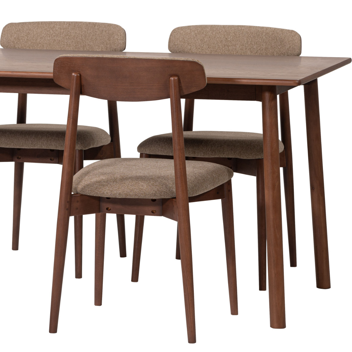 ダイニングチェア 座面高47cm チコリ form ( チェア ダイニング イス 椅子 食卓椅子 完成品 木製 天然木 肘なし ファブリック チェアー いす 食卓 リビング ダイニングチェアー リビングチェア 木製椅子 ) 【ブラック】 ブラック