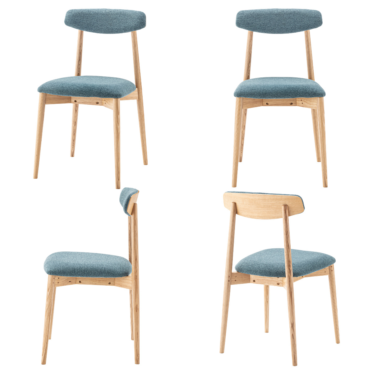 ダイニングチェア 座面高47cm チコリ form ( チェア ダイニング イス 椅子 食卓椅子 完成品 木製 天然木 肘なし ファブリック チェアー いす 食卓 リビング ダイニングチェアー リビングチェア 木製椅子 ) 【ブラック】 ブラック