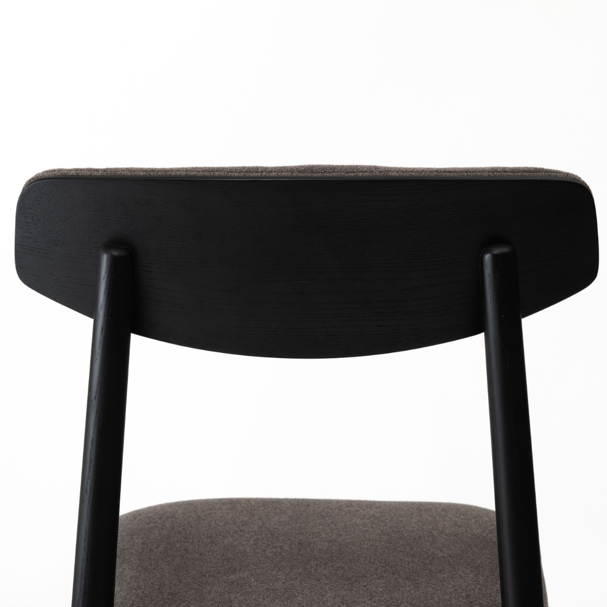 ダイニングチェア 座面高47cm チコリ form ( チェア ダイニング イス 椅子 食卓椅子 完成品 木製 天然木 肘なし ファブリック チェアー いす 食卓 リビング ダイニングチェアー リビングチェア 木製椅子 ) 【ブラック】 ブラック