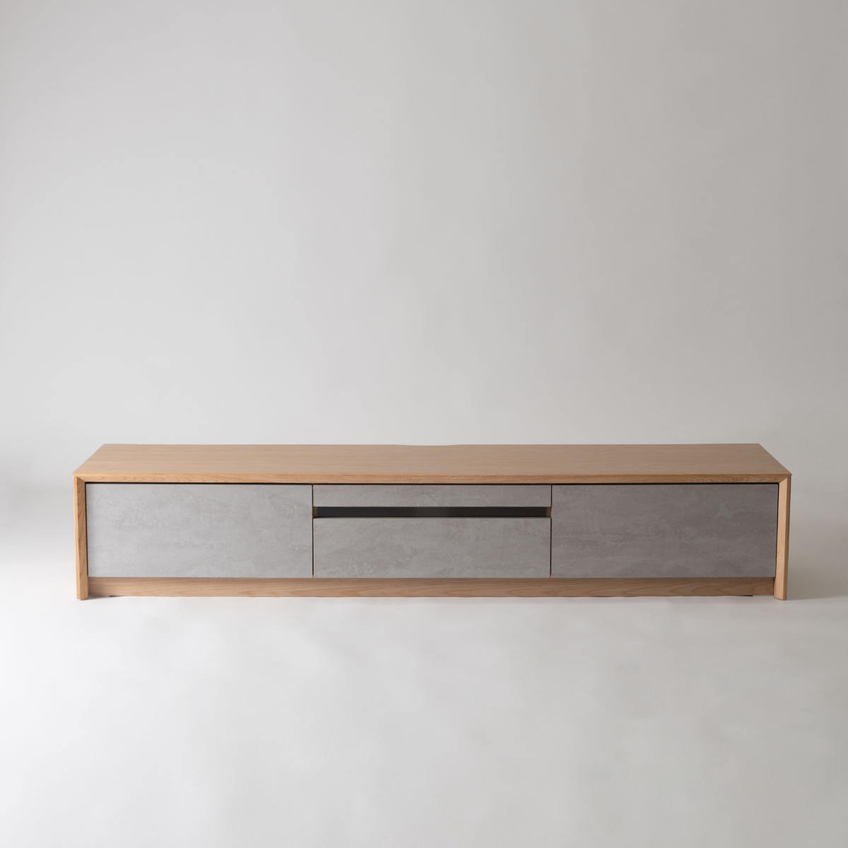 form ローボード 幅180cm プラント 完成品 木目調 天然木 石目調 ( 開梱設置 テレビ台 TV台 テレビボード 石目調 大容量 スライドレール フォーム リビングボード 引き出し 大型テレビ対応 リモコン操作OK )