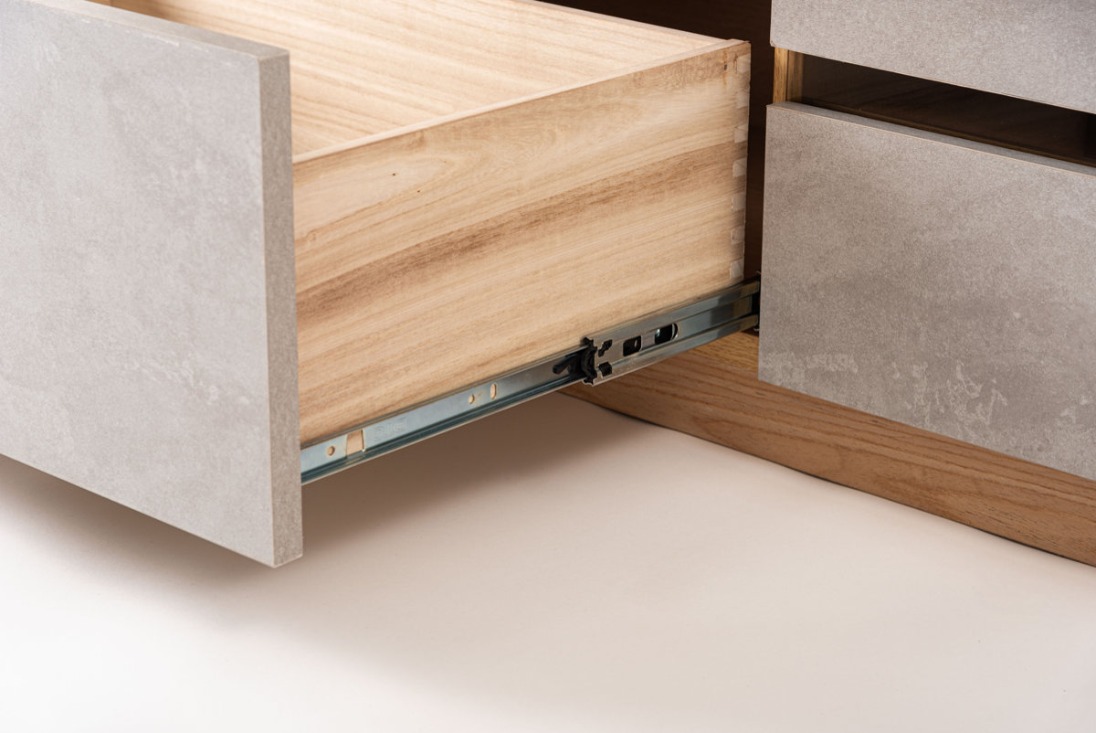 form ローボード 幅180cm プラント 完成品 木目調 天然木 石目調 ( 開梱設置 テレビ台 TV台 テレビボード 石目調 大容量 スライドレール フォーム リビングボード 引き出し 大型テレビ対応 リモコン操作OK )