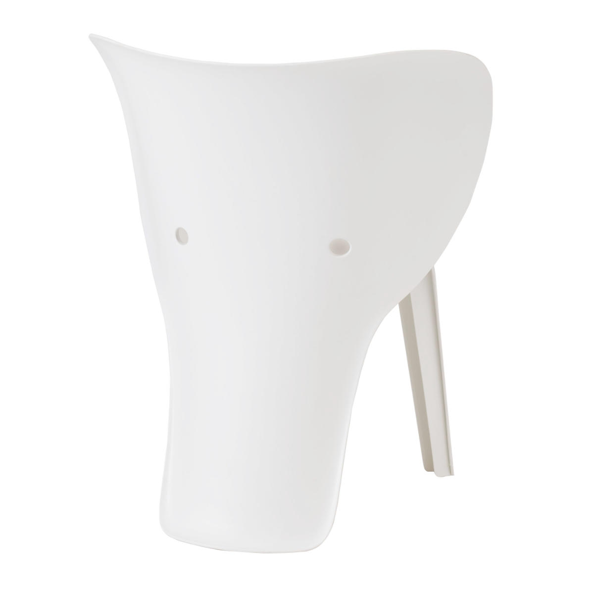 キッズチェア 座面高32cm 軽量 子ども用チェア ( キッズ チェア チェアー イス 椅子 いす 子供 子ども ローチェア ベビーチェア ぞう ゾウ モチーフ 軽い プラスチック製 リビング ベランダ お絵描き 勉強 学習 キッズ家具 ) 【グレー】 グレー