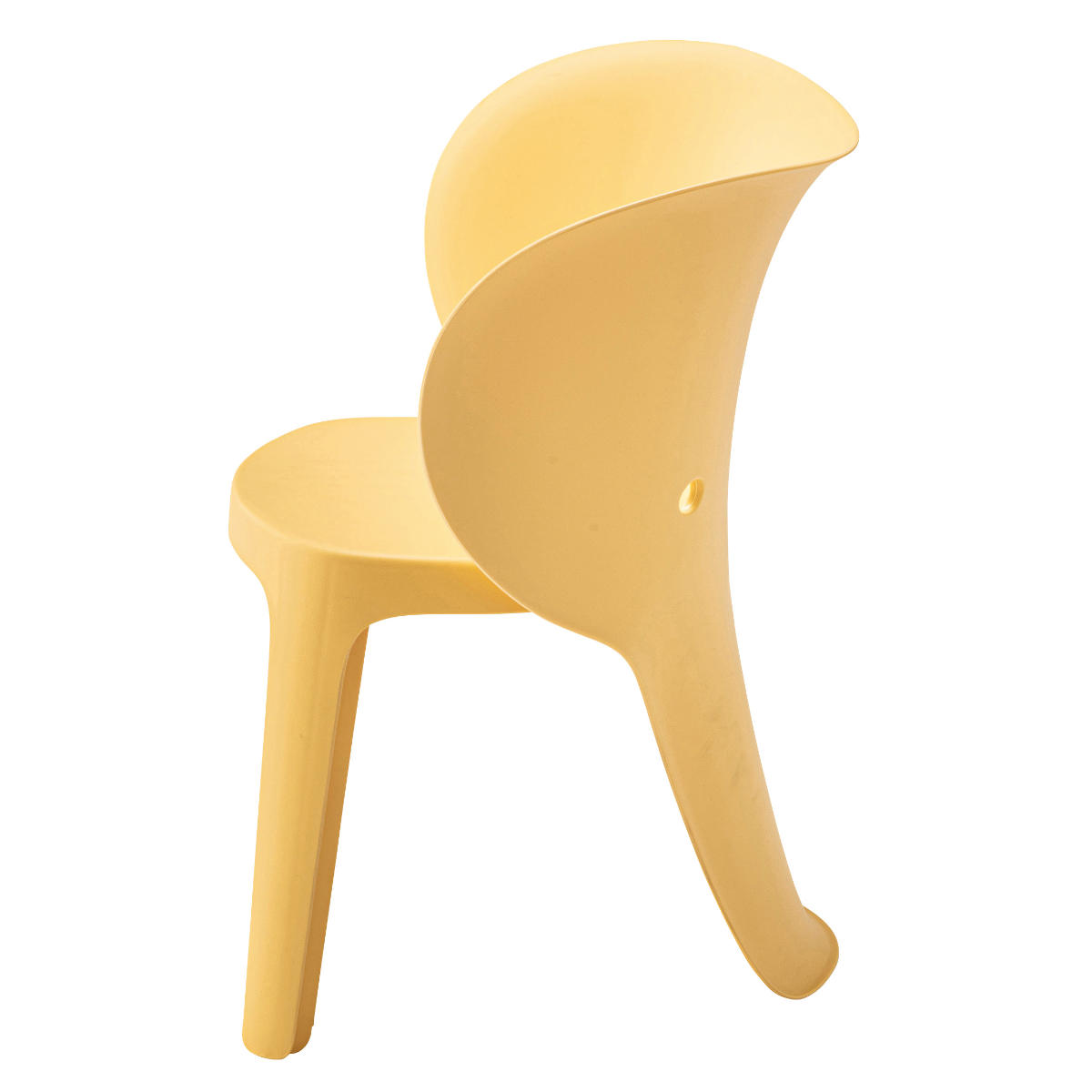 キッズチェア 座面高32cm 軽量 子ども用チェア ( キッズ チェア チェアー イス 椅子 いす 子供 子ども ローチェア ベビーチェア ぞう ゾウ モチーフ 軽い プラスチック製 リビング ベランダ お絵描き 勉強 学習 キッズ家具 ) 【グレー】 グレー