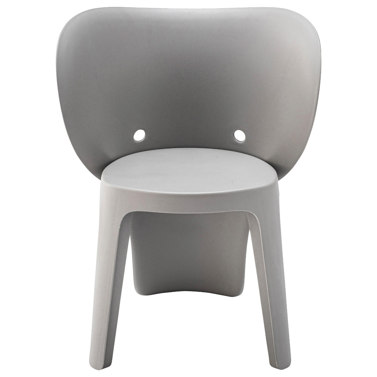 キッズチェア 座面高32cm 軽量 子ども用チェア ( キッズ チェア チェアー イス 椅子 いす 子供 子ども ローチェア ベビーチェア ぞう ゾウ モチーフ 軽い プラスチック製 リビング ベランダ お絵描き 勉強 学習 キッズ家具 ) 【グレー】 グレー