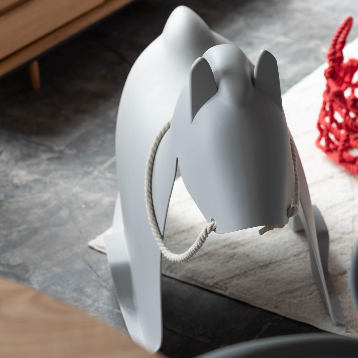 スツール ホース スタッキング 軽量 子ども用チェア 馬 ( イス 椅子 ウマ うま 手綱つき 積み重ね キッズ チェア 軽い 耐荷重80kg 腰かけ 贈り物 プレゼント ギフト 遊び場 子供部屋 リビング プラスチック インテリア ) 【ライトグレー】 ライトグレー