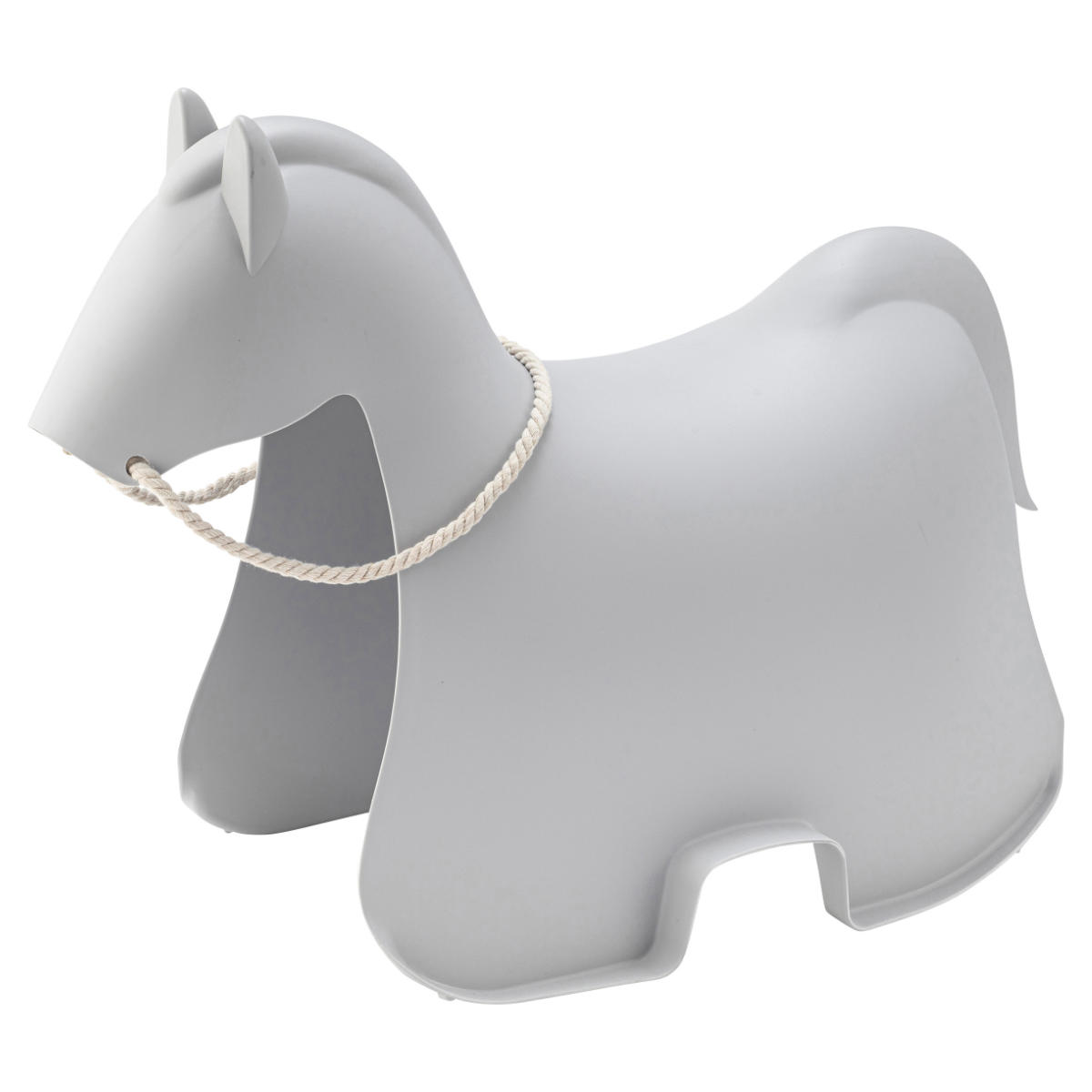 スツール ホース スタッキング 軽量 子ども用チェア 馬 ( イス 椅子 ウマ うま 手綱つき 積み重ね キッズ チェア 軽い 耐荷重80kg 腰かけ 贈り物 プレゼント ギフト 遊び場 子供部屋 リビング プラスチック インテリア ) 【ライトグレー】 ライトグレー