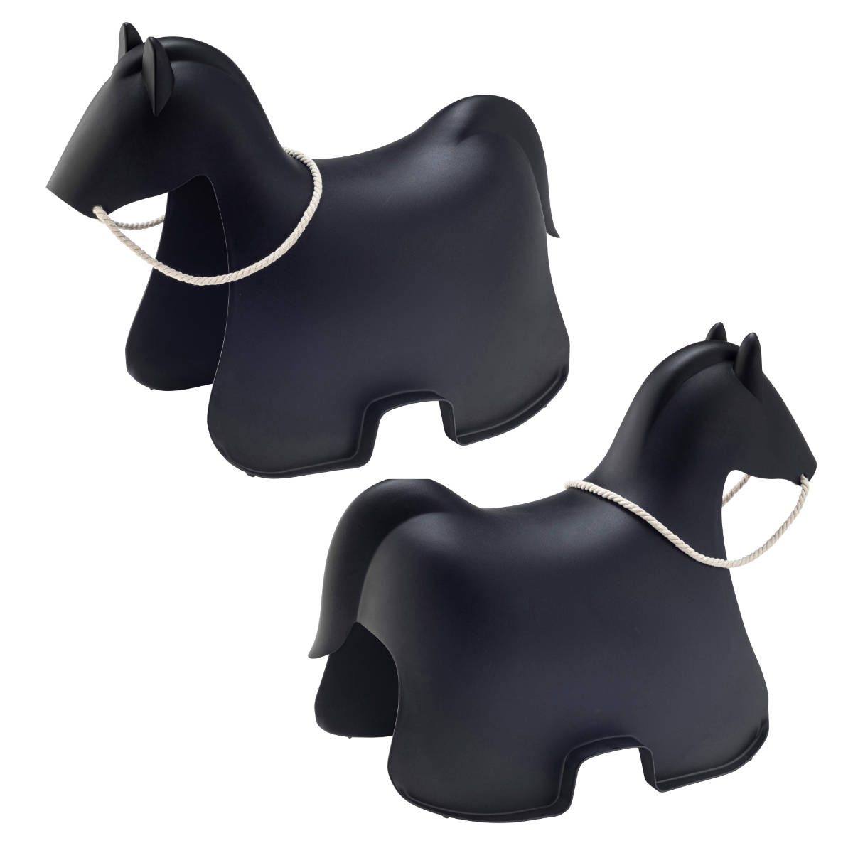 スツール ホース スタッキング 軽量 子ども用チェア 馬 ( イス 椅子 ウマ うま 手綱つき 積み重ね キッズ チェア 軽い 耐荷重80kg 腰かけ 贈り物 プレゼント ギフト 遊び場 子供部屋 リビング プラスチック インテリア ) 【ライトグレー】 ライトグレー