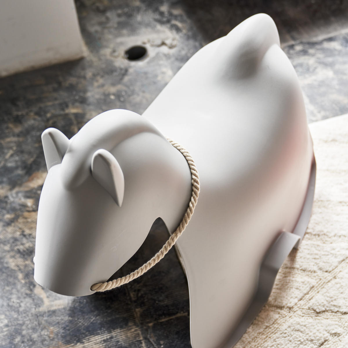 スツール ホース スタッキング 軽量 子ども用チェア 馬 ( イス 椅子 ウマ うま 手綱つき 積み重ね キッズ チェア 軽い 耐荷重80kg 腰かけ 贈り物 プレゼント ギフト 遊び場 子供部屋 リビング プラスチック インテリア ) 【ライトグレー】 ライトグレー