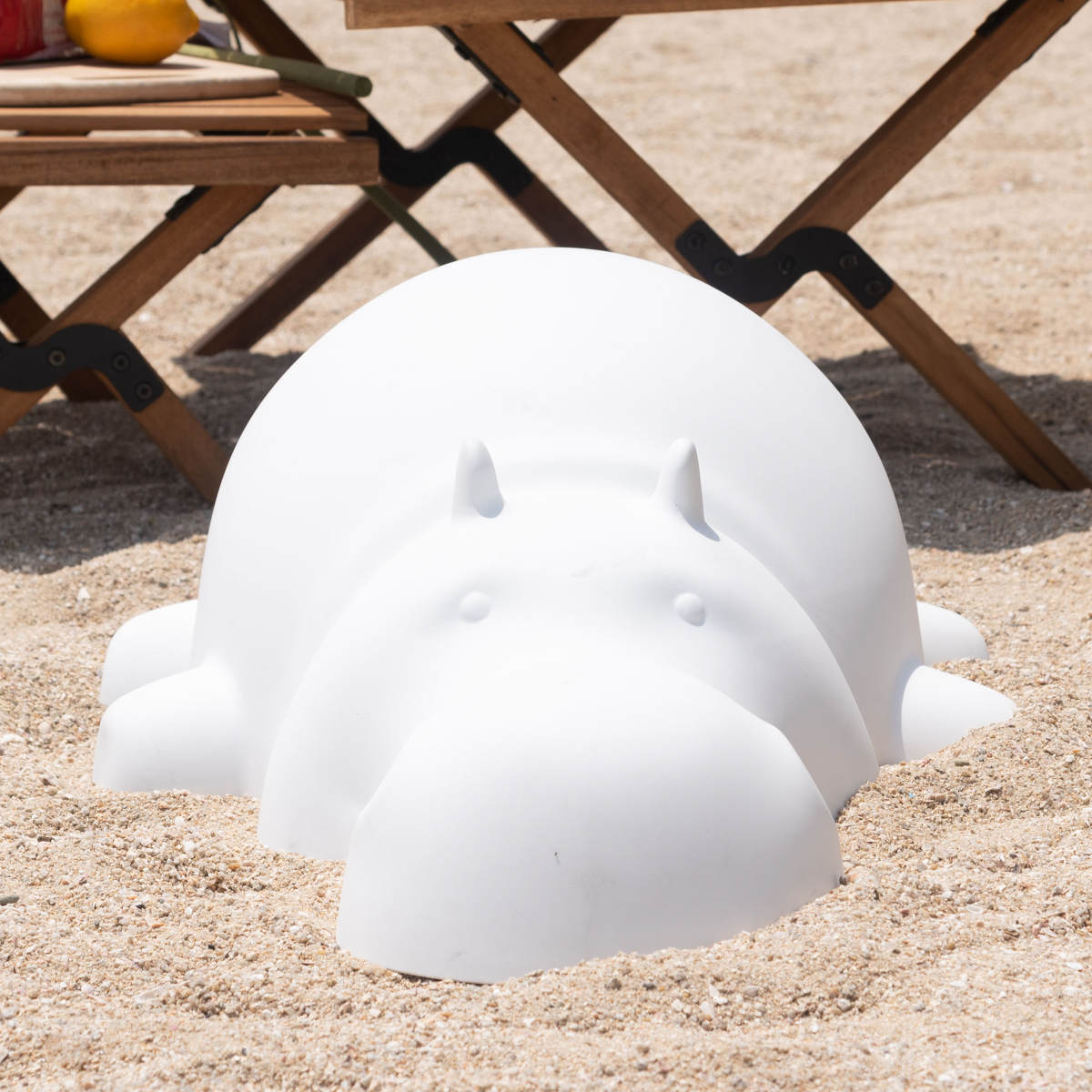 スツール ヒッポー スタッキング 軽量 子ども用チェア カバ ( イス 椅子 かば アニマル 手綱つき 積み重ね キッズ チェア 軽い 耐荷重80kg 腰かけ 贈り物 プレゼント ギフト 遊び場 子供部屋 リビング プラスチック インテリア ) 【グレー】 グレー