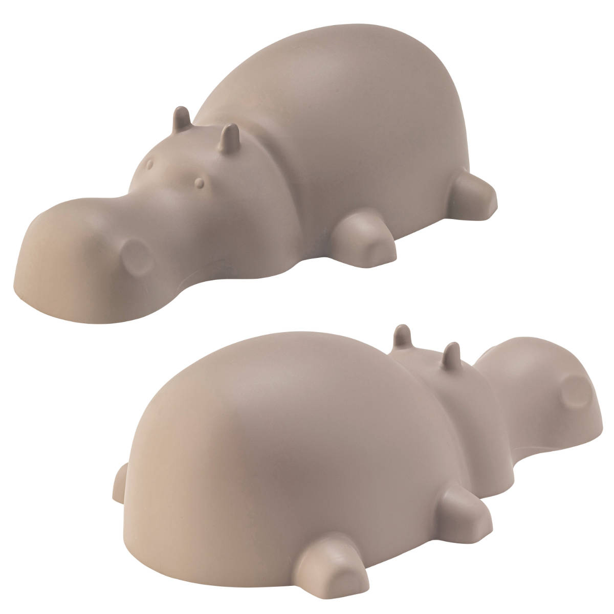 スツール ヒッポー スタッキング 軽量 子ども用チェア カバ ( イス 椅子 かば アニマル 手綱つき 積み重ね キッズ チェア 軽い 耐荷重80kg 腰かけ 贈り物 プレゼント ギフト 遊び場 子供部屋 リビング プラスチック インテリア ) 【グレー】 グレー