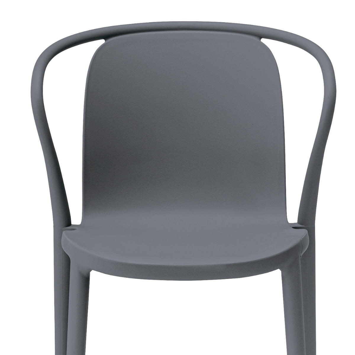 ダイニングチェア 座面高47cm 4脚セット 軽量 肘掛け付き 完成品 ガーデンチェア ( チェア ダイニング イス 食卓椅子 屋外 軽い プラスチック 積み重ね 椅子 スタッキング 食卓 ベランダ 庭 アウトドア ガーデン家具 サブチェア )