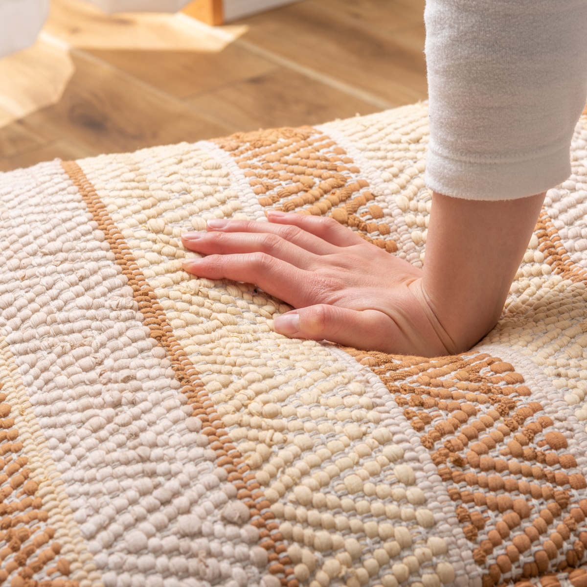 キューブスツール 高さ39cm スツール おしゃれ 北欧 完成品 ( 椅子 ビーズクッション オットマン 足置き クッション フロアクッション 腰掛け 四角 スクエア コットン 布地 ファブリック スツールクッション ローチェア ) 【ブラウン】 ブラウン