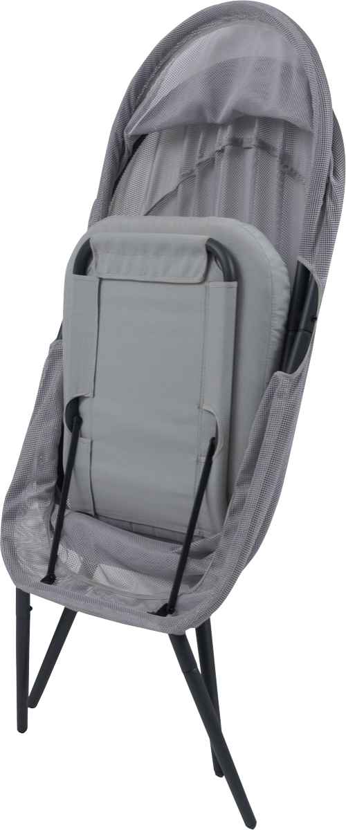 ガーデンチェア ルーフフォールディングチェア 屋外 ( チェア 椅子 リビング テラス リラックスチェア メッシュ 一人掛け アジアンテイスト モノトーン インテリア おしゃれ クッション 日よけ シェード 付き 屋内 )