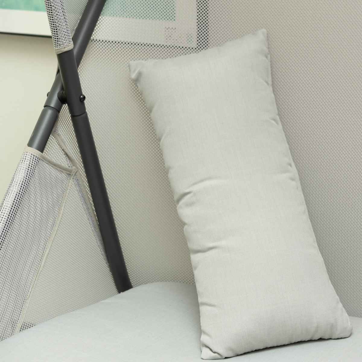 ガーデンチェア ルーフフォールディングチェア 屋外 ( チェア 椅子 リビング テラス リラックスチェア メッシュ 一人掛け アジアンテイスト モノトーン インテリア おしゃれ クッション 日よけ シェード 付き 屋内 )