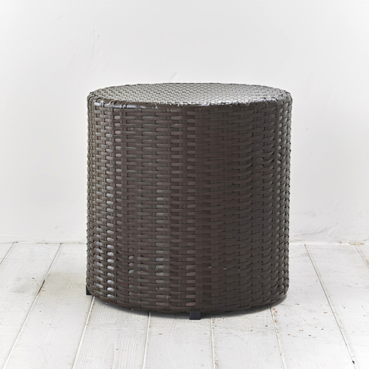 ガーデニングチェア スツール 屋外 （ チェア 椅子 ガーデン 庭 軽量 ラタン調 一人掛け イス いす カフェチェア カフェ バルコニー テラス モダン 軽い 丸型 円型 高級感 ）