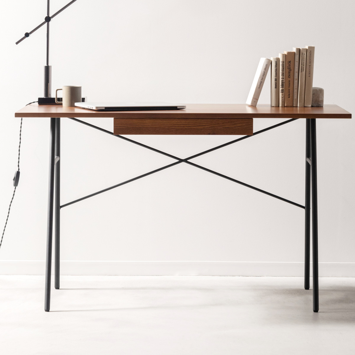 form デスク 脚のみ スチール製 リュカ ( デスク専用脚 スチール脚 パーツ 組み合わせ 脚 足 部品 デスク脚 机 パソコンデスク シンプルデスク ワークデスク ) 【ホワイト】 ホワイト