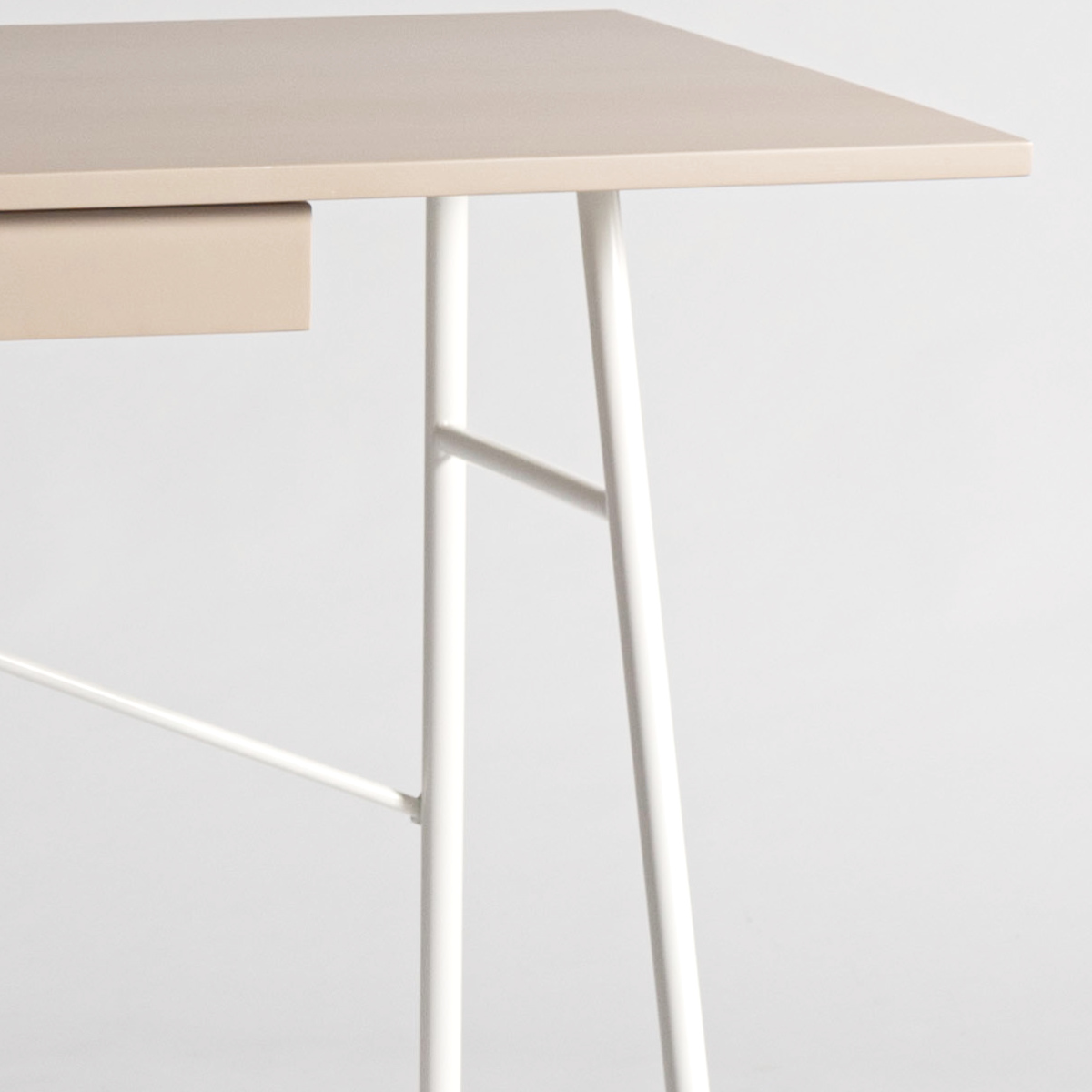 form デスク 脚のみ スチール製 リュカ ( デスク専用脚 スチール脚 パーツ 組み合わせ 脚 足 部品 デスク脚 机 パソコンデスク シンプルデスク ワークデスク ) 【ホワイト】 ホワイト