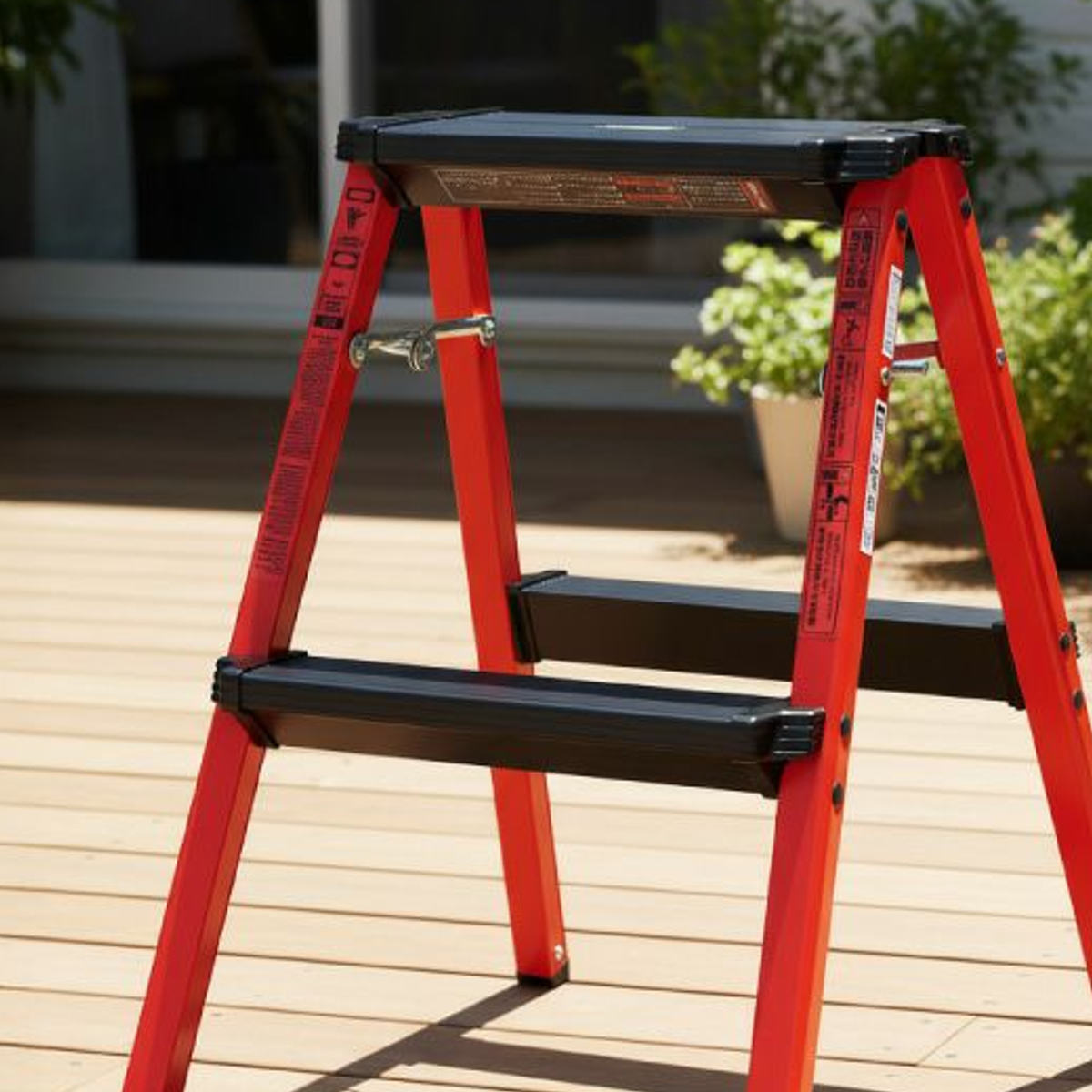 脚立 2段 ハイタイプ 踏み台 ステップスツール ( 折りたたみ アルミ 軽量 滑り止め ステップ 踏台 ステップ台 耐荷重100kg 完成品 アルミ脚立 軽い 洗車 DIY 掃除 折り畳み 腰掛け ) 【ブルー】 ブルー