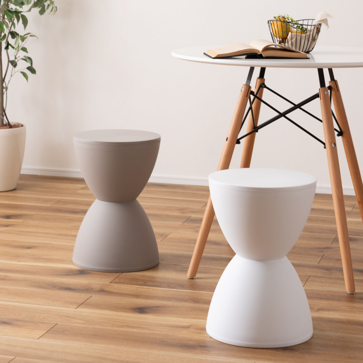 スツール 高さ44cm 軽量 完成品 （ チェア チェアー 1人掛け イス 椅子