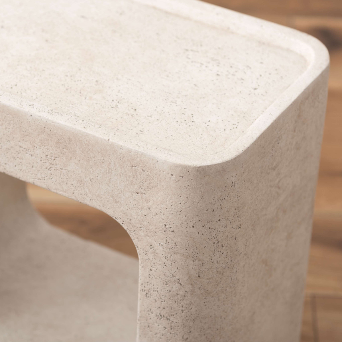 サイドテーブル 高さ41cm 棚付き FORMA 完成品 ( ミニテーブル テーブル ソファサイド ベッドサイド 四角 オブジェ オープン収納 ナイトテーブル コーヒーテーブル ベッドテーブル 玄関 ディスプレイ 飾り台 ) 【グレー】 グレー