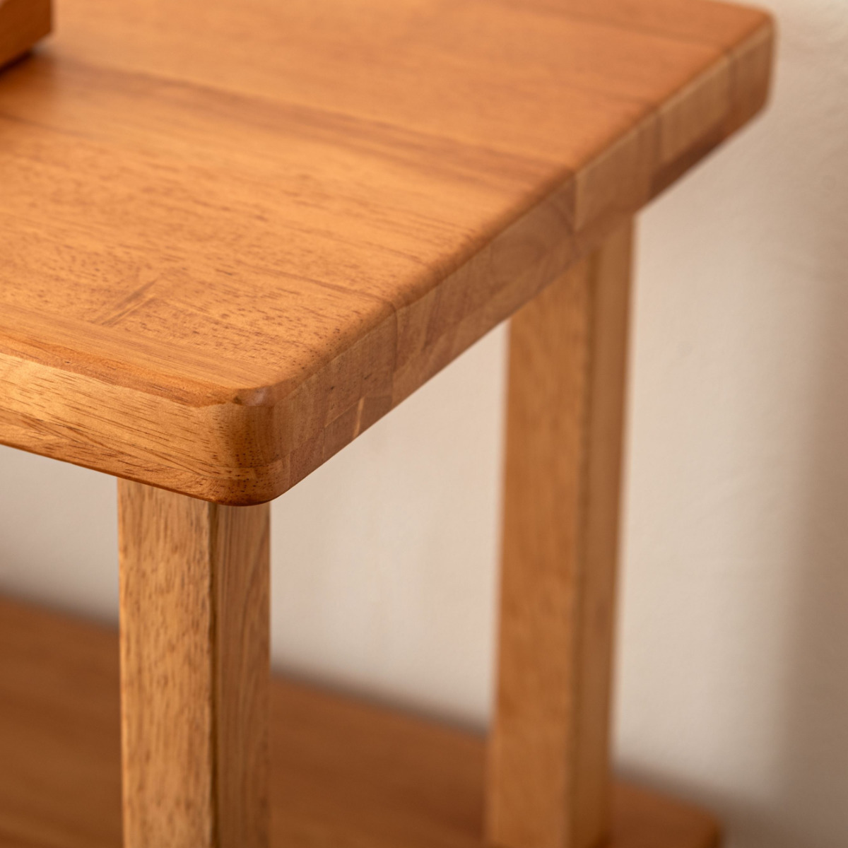 オープンラック 幅80cm 4段 木製 天然木 シェルフ Woodland ( 本棚 ラック 棚 飾り棚 ラバーウッド ナチュラル 収納 家具 四段 ディスプレイ 花台 )