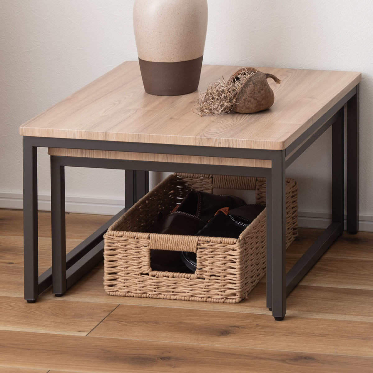 かご S ペーパーコード バスケット 幅37×奥行26×高さ24cm ( 収納 収納ケース 収納ボックス ペーパーバスケット 収納バスケット カゴ 籠 収納かご 紙 紙製 小物収納 小物ケース 入れ物 自然素材 ハンドメイド )