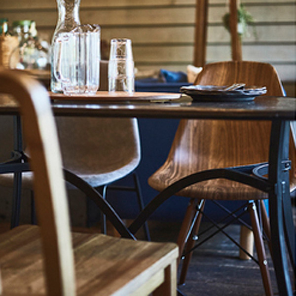 ダイニングチェア 2脚セット イームズチェア 木目調 座面高45cm ( 椅子 イス いす チェア チェアー デスクチェア パソコンチェア ダイニングチェアー パーソナルチェアー オフィスチェア 食卓椅子 リビングチェア ) 【オーク】 オーク