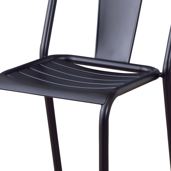 ダイニングチェア 4脚セット スチール製 スタッキングチェア 座面高44cm ( 椅子 イス いす チェア チェアー デスクチェア ダイニングチェアー スタッキングチェアー オフィスチェア 会議椅子 ミーティングチェア ) 【ホワイト】 ホワイト