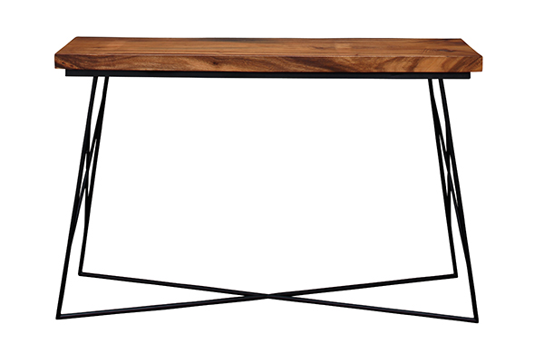 カウンターテーブル 天然木 ナチュラル 幅140cm ( 開梱設置 無垢材 カウンター ハイテーブル 無垢 木製 高さ 机 モンキーポッド おしゃれ 木目 木 長方形 テーブル )