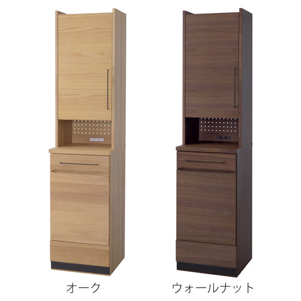 食器棚 ハイタイプ カップボード 天然木 日本製 約幅45cm （ 開梱設置