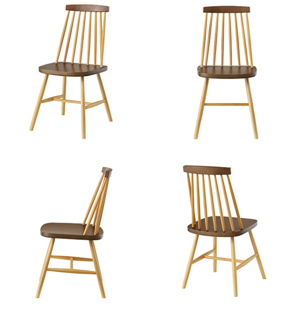 ダイニングチェア 座面高43cm 天然木 木製 椅子 ( イス チェア ダイニングチェアー いす 食卓椅子 リビングチェア 木フレーム 食卓イス ) 【ミックス】 ミックス