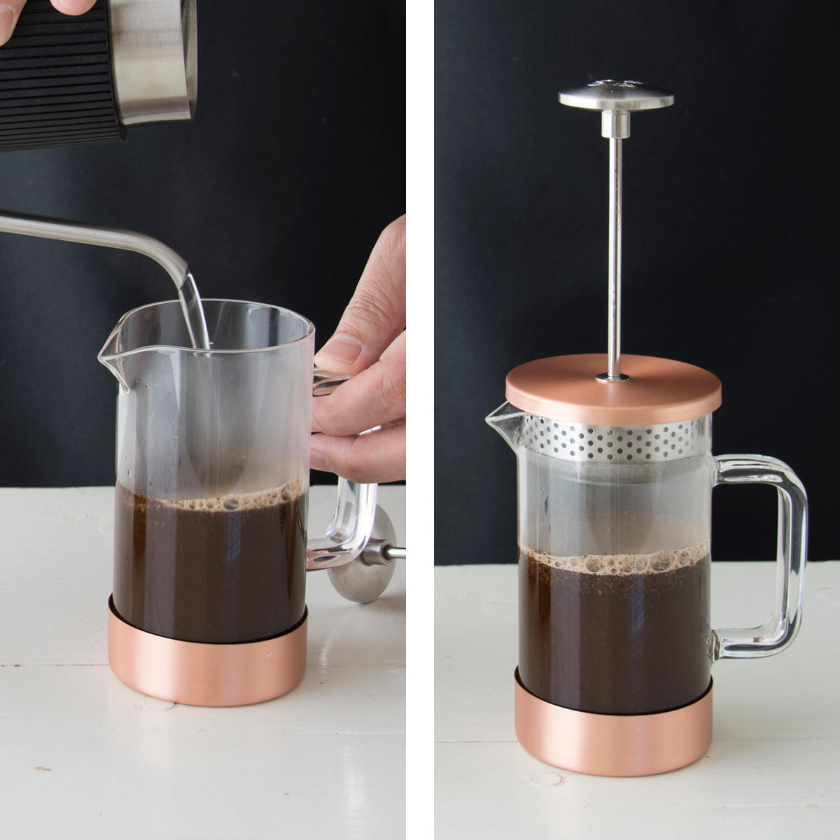 Barista & Co Barista & Co French Press Cafetiere Core Coffee Maker - Copper  (8 Cup / 3 Mug / 1000ML) buy to Japan. CosmoStore Japan