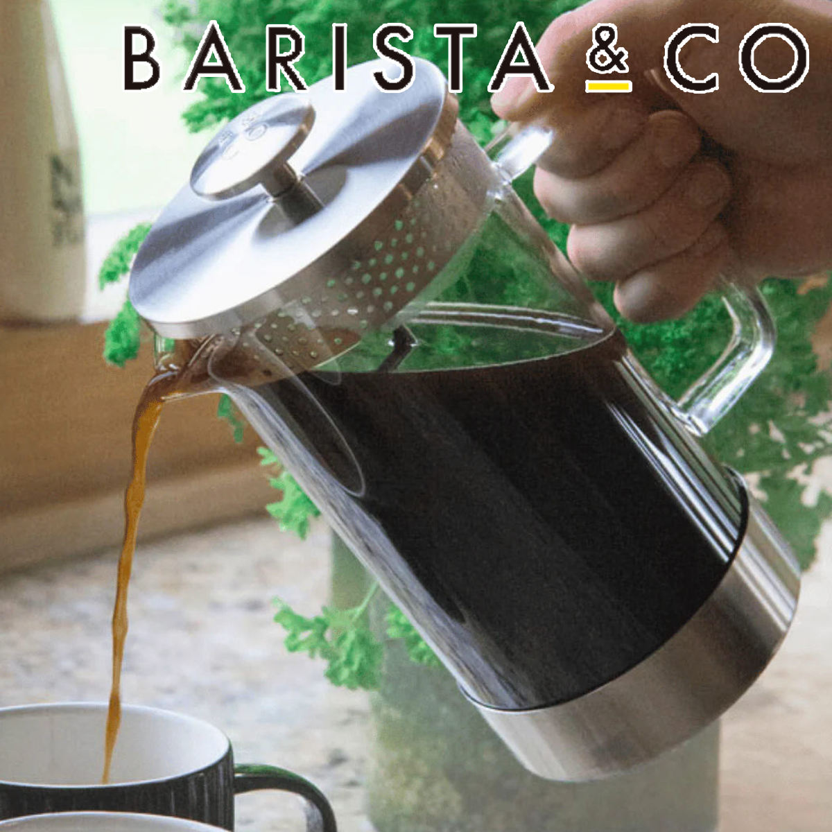 フレンチプレス BARISTA&CO CoreCoffeePress 8Cup STEEL ( バリスタ&コー コーヒープレス 1000ml コーヒー プレス 珈琲 ドリッパー ペーパーレス 耐熱ガラス カフェプレス ステンレス アウトドア フィルター不要 おしゃれ )