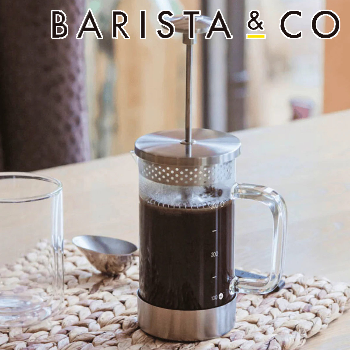 フレンチプレス BARISTA&CO CoreCoffeePress 3Cup STEEL ( バリスタ&コー コーヒープレス 350ml コーヒー プレス 珈琲 ドリッパー ペーパーレス 耐熱ガラス カフェプレス ステンレス アウトドア フィルター不要 おしゃれ )
