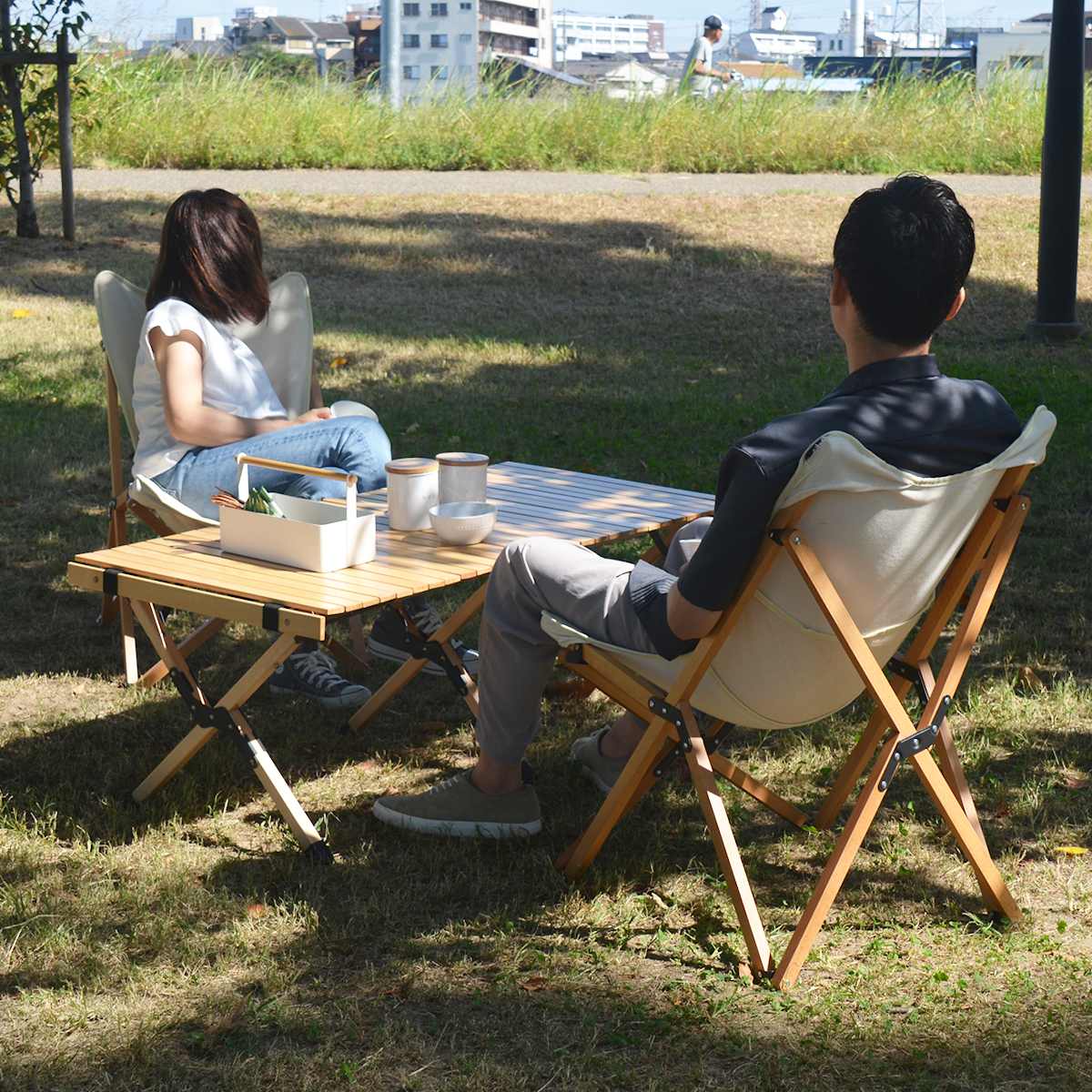 アウトドアチェア 折りたたみ 木製 キャンプ折り畳みチェアー