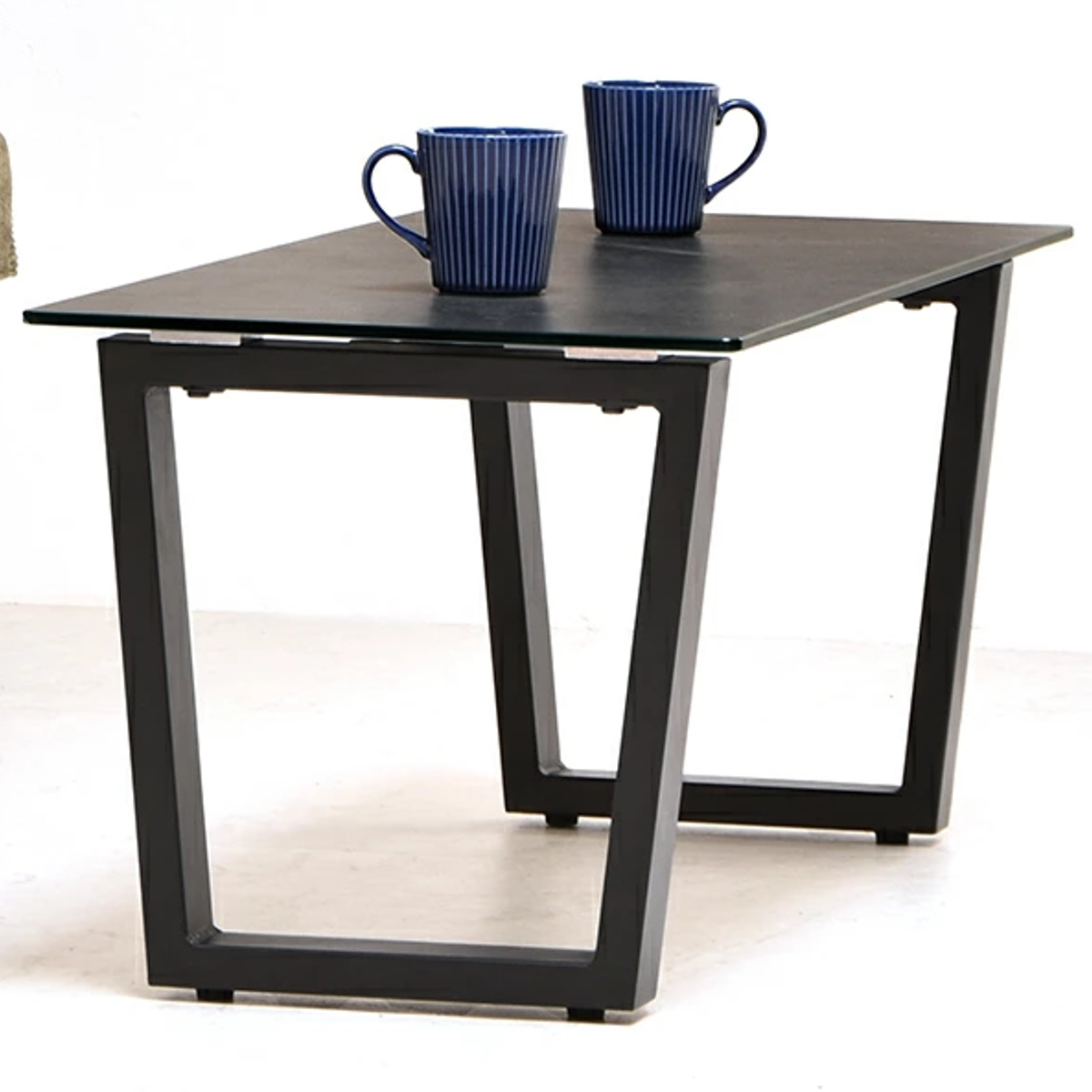 センターテーブル 幅90cm セラミック天板 CERABILL ( テーブル リビング ローテーブル 長方形 強化ガラス セラミック リビングテーブル 熱に強い 傷に強い コーヒーテーブル おしゃれ 作業台 ワークスペース ) 【ライトグレー】 ライトグレー