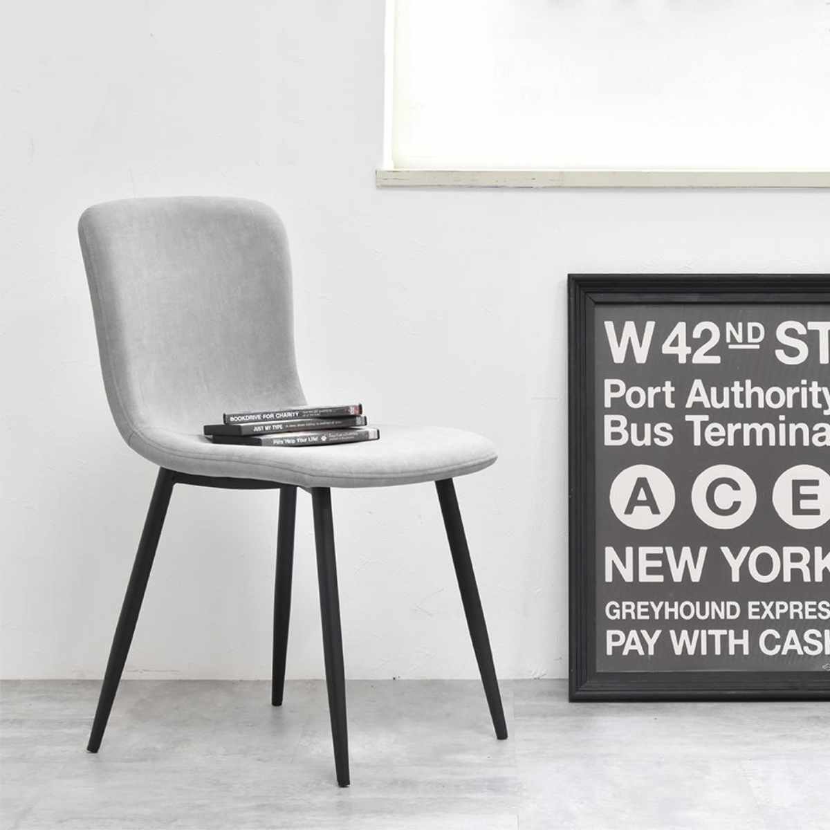 ダイニングチェア 同色2脚セット 座面高43.5cm フェムト ( 食卓椅子 チェア ダイニング イス 椅子 アームレス デスクチェア ファブリック 食卓 リビング おしゃれ ダイニングチェアー リビングチェア 軽量 ワークチェア ) 【ライトグレー】 ライトグレー