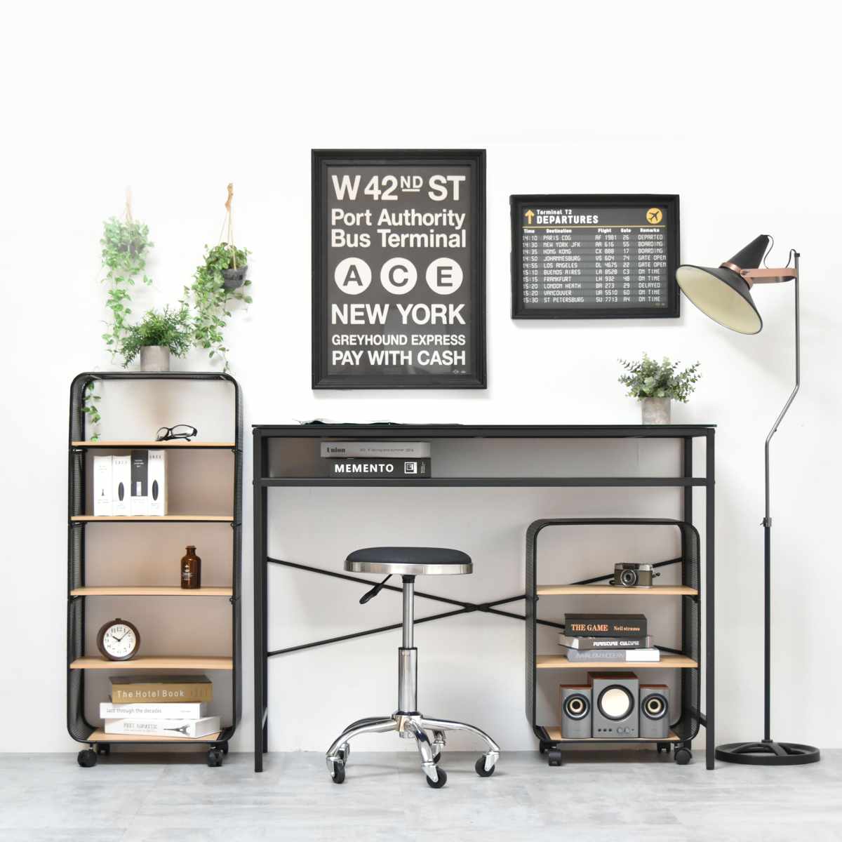 スツール 昇降式 座面高43.5~58cm ステンレスフレーム Sten ( チェア チェアー イス 椅子 キャスター付き 高さ調節 回転 カウンターチェア キッチンチェア キッチン カウンター オフィス 腰掛け 来客 サブチェア サロン おしゃれ ) 【ブラック】 ブラック