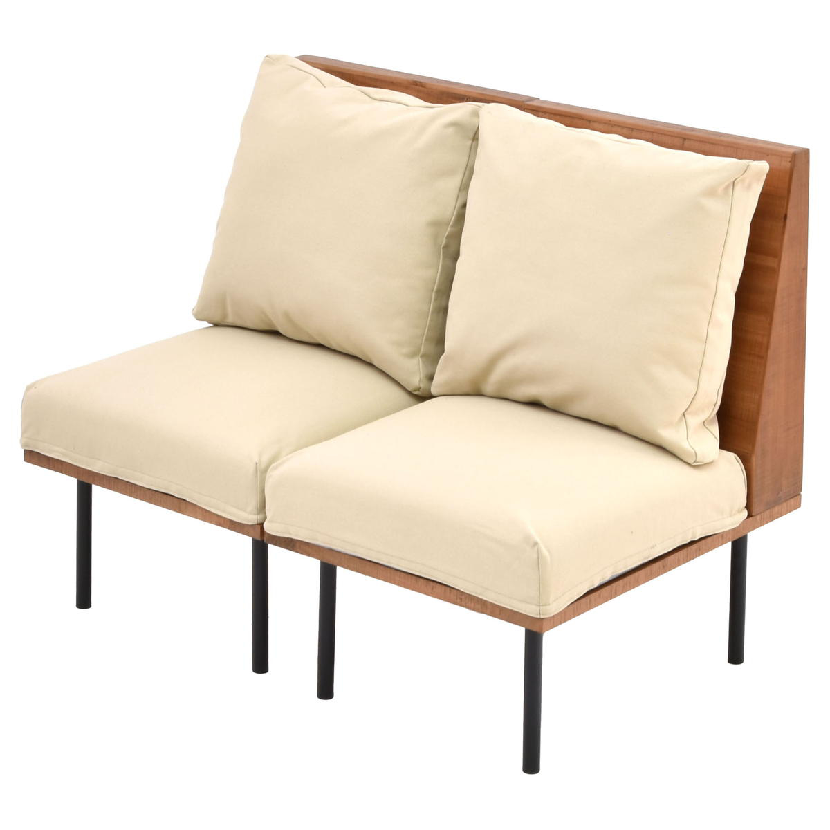 ソファ 1人掛け 同色2脚セット 組み合わせ infinite ( ソファー 脚 取り外し チェア ローソファ コンパクト 木製 天然木 リビングソファ 省スペース 肘なし ファブリック カバー ダイニングソファ 連結 レイアウト おしゃれ ) 【コーデュロイグリーン】 コーデュロイグリーン