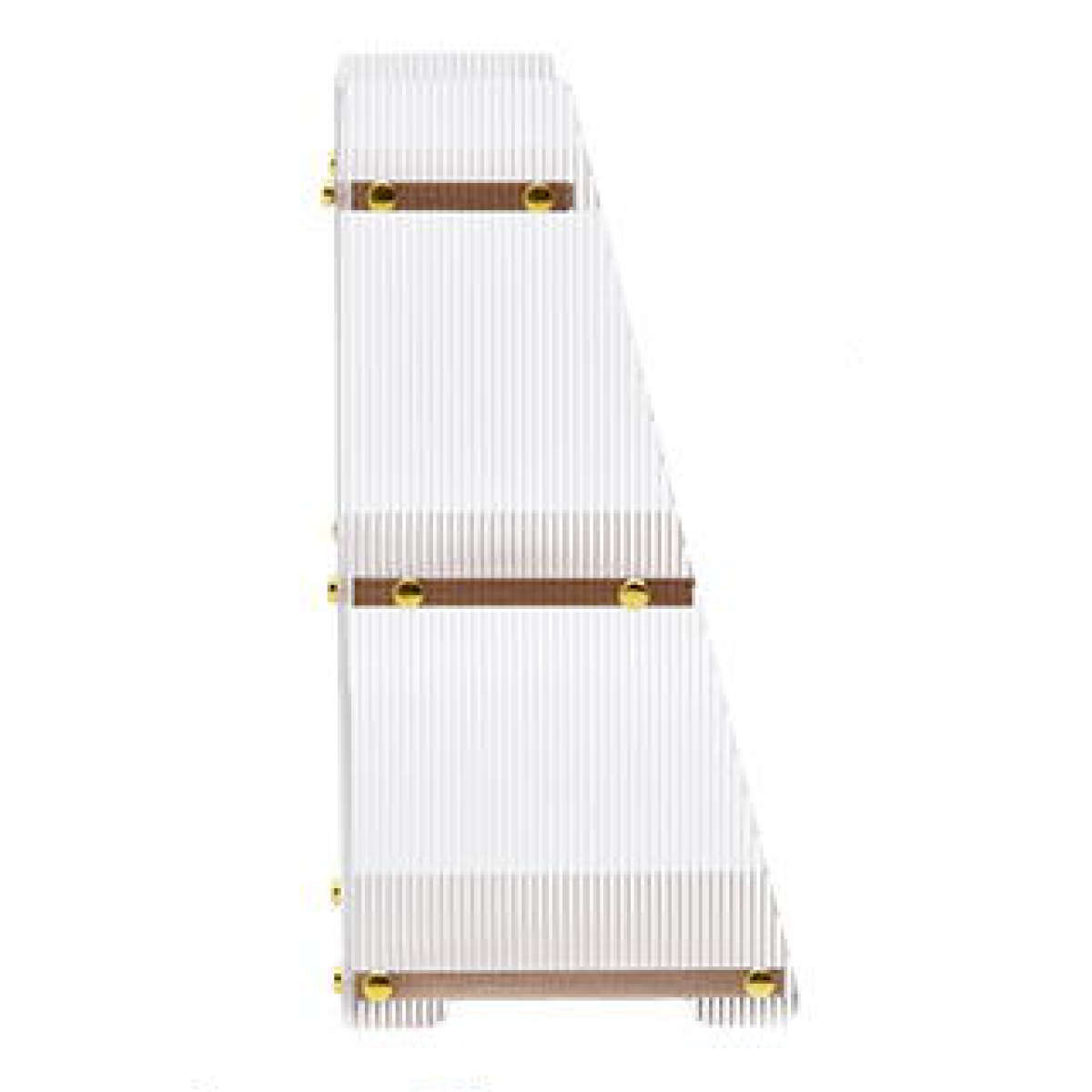 キッチンラック アクリル 三角 収納棚 3段 ( キッチン収納 スパイスラック ディスプレイ ひな壇 収納ラック カウンター上 シェルフ 木目調 卓上 ディスプレイラック デスク収納 リビング コスメ リブ 透け感 丈夫 おしゃれ )